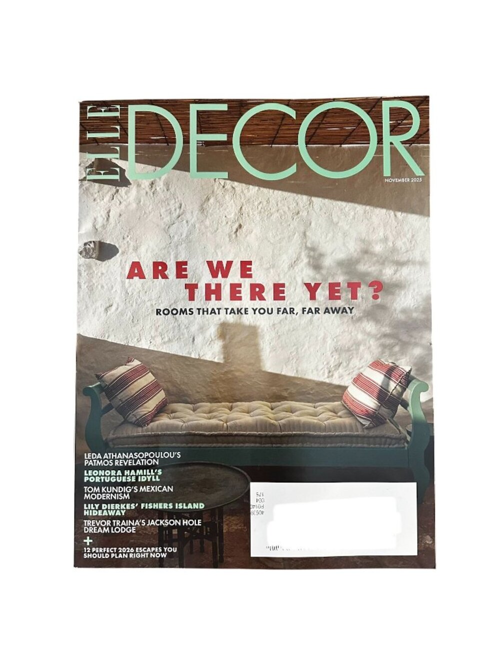 Elle Decor Magazine November 2025 Are We There Yet Rooms That Take You Far Away